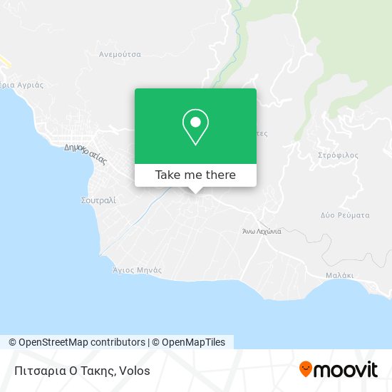 Πιτσαρια Ο Τακης map