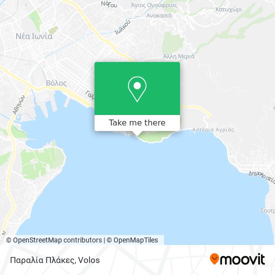 Παραλία Πλάκες map