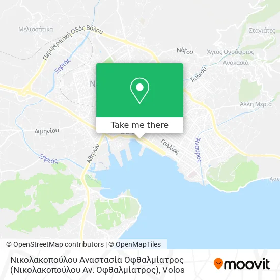 Νικολακοπούλου Αναστασία Οφθαλμίατρος (Νικολακοπούλου Αν. Οφθαλμίατρος) map
