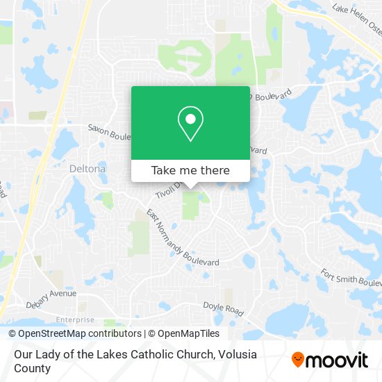 Our Lady of the Lakes Catholic Church map