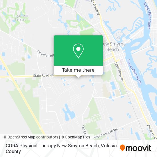 CORA Physical Therapy New Smyrna Beach map