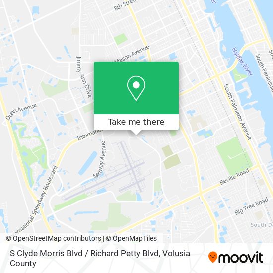 S Clyde Morris Blvd / Richard Petty Blvd map