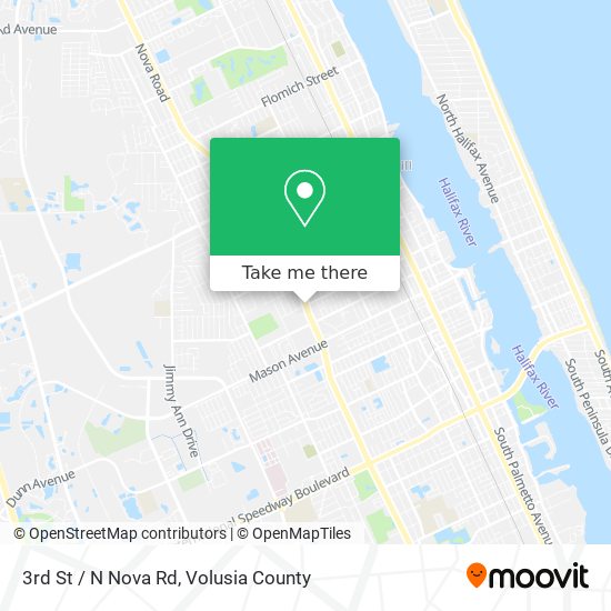 3rd St / N Nova Rd map