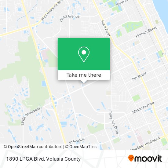 Mapa de 1890 LPGA Blvd