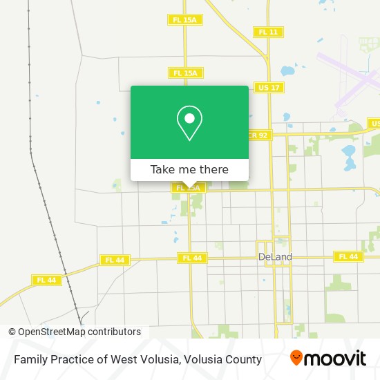 Family Practice of West Volusia map