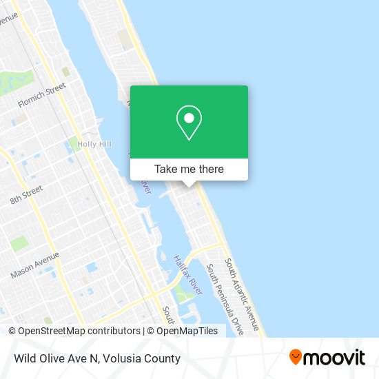Wild Olive Ave N map