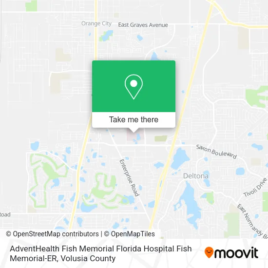 AdventHealth Fish Memorial Florida Hospital Fish Memorial-ER map