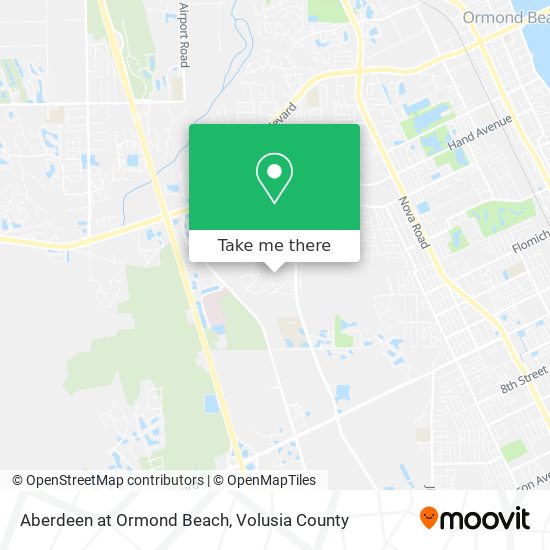 Aberdeen at Ormond Beach map