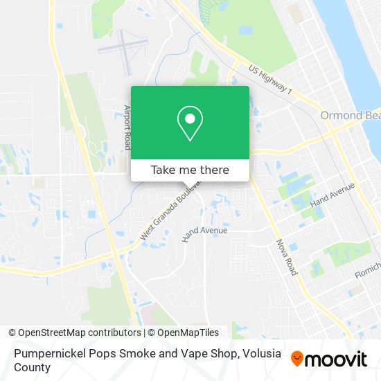 Mapa de Pumpernickel Pops Smoke and Vape Shop