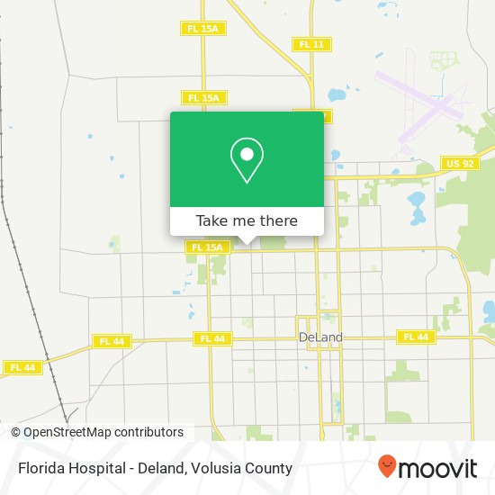 Florida Hospital - Deland map