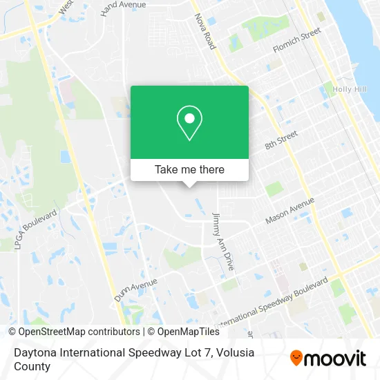 Daytona International Speedway Lot 7 map