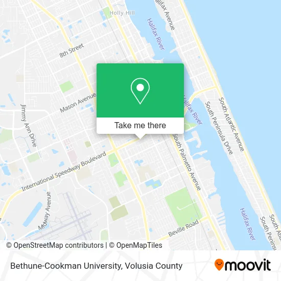 Bethune-Cookman University map