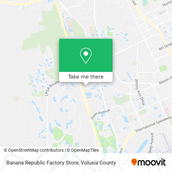 Mapa de Banana Republic Factory Store