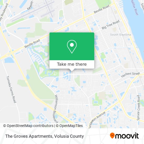 Mapa de The Groves Apartments