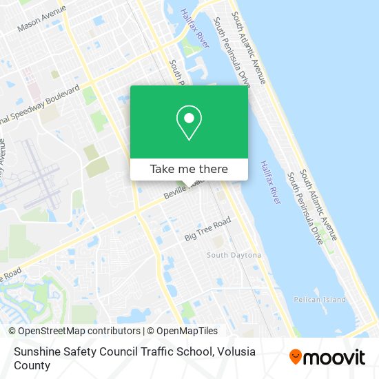 Sunshine Safety Council Traffic School map
