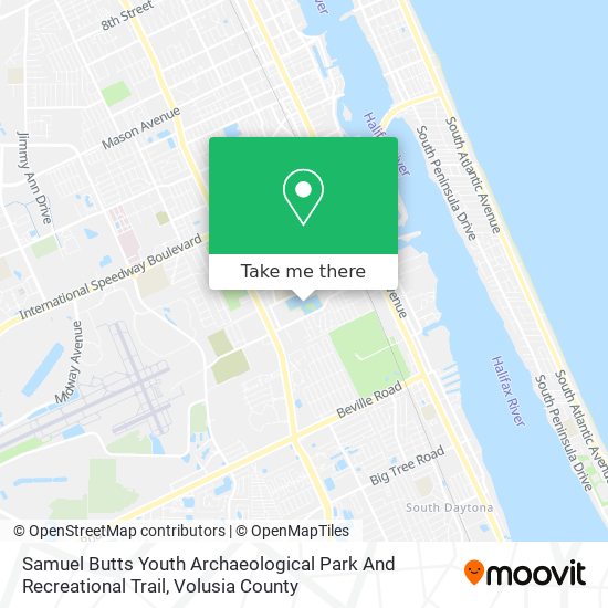Samuel Butts Youth Archaeological Park And Recreational Trail map