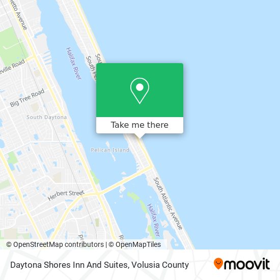 Mapa de Daytona Shores Inn And Suites
