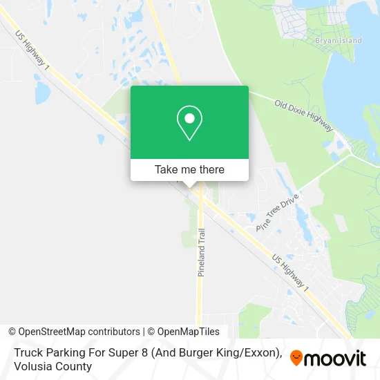 Truck Parking For Super 8 (And Burger King / Exxon) map