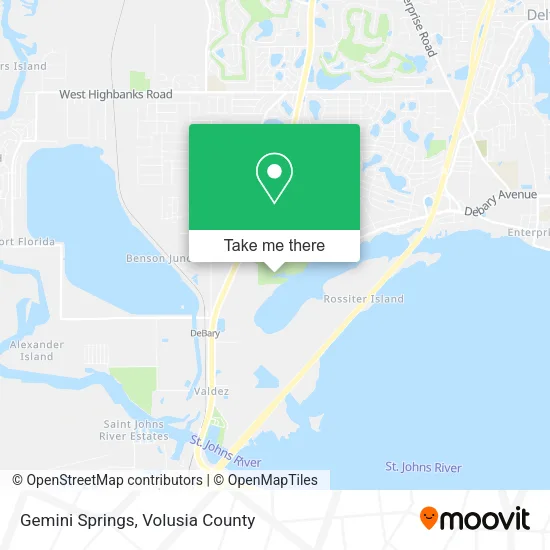 Gemini Springs map