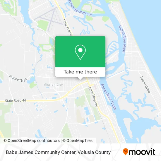 Babe James Community Center map