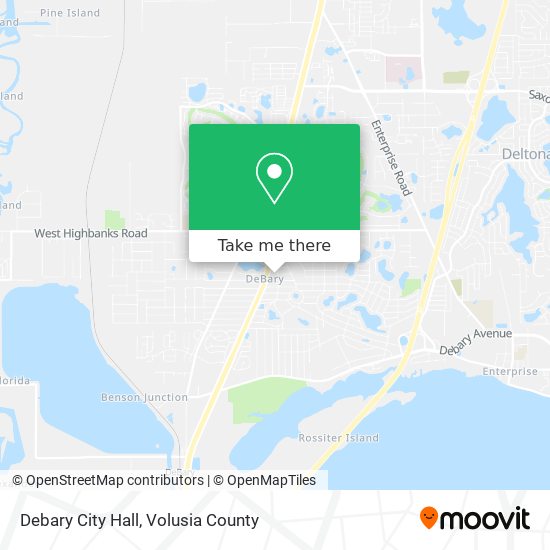Debary City Hall map