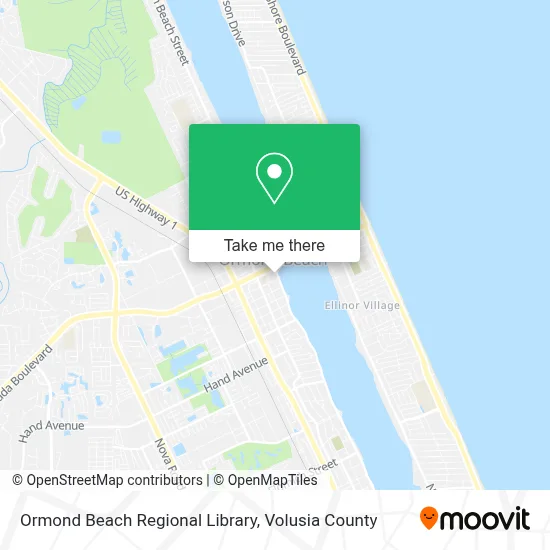 Ormond Beach Regional Library map