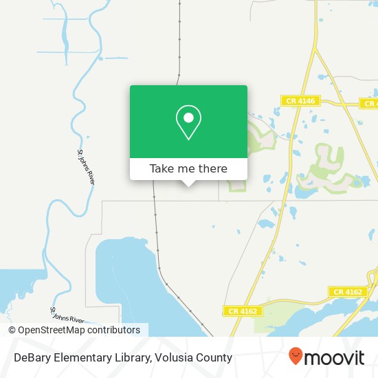 DeBary Elementary Library map