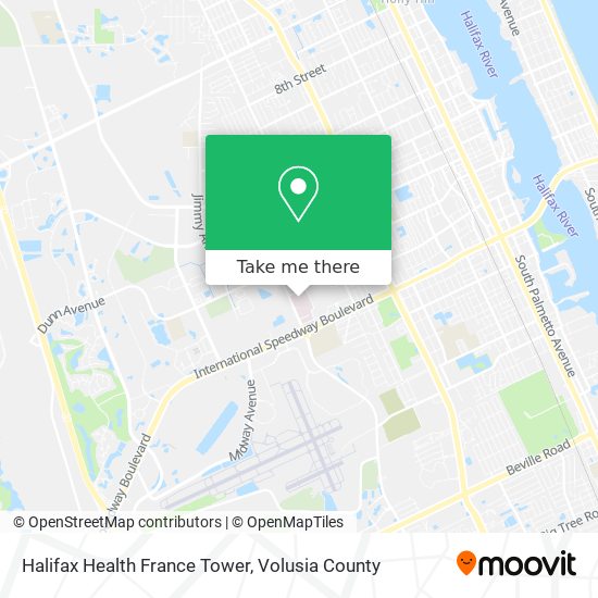 Mapa de Halifax Health France Tower