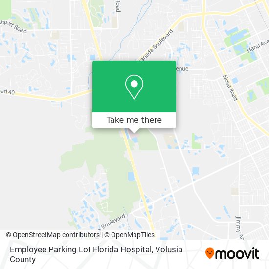 Mapa de Employee Parking Lot Florida Hospital