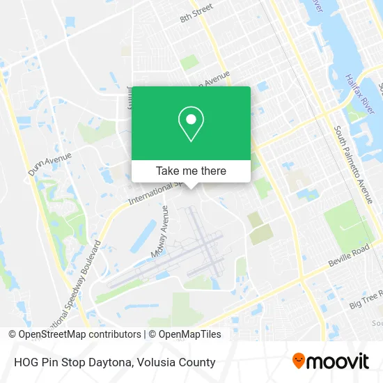 HOG Pin Stop Daytona map