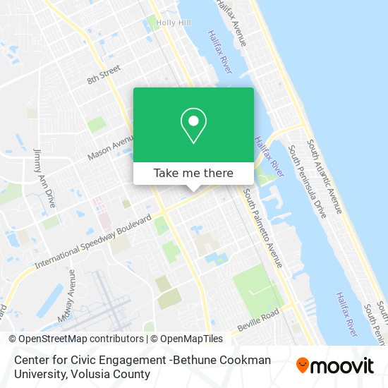 Mapa de Center for Civic Engagement -Bethune Cookman University