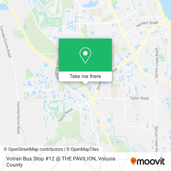 Votran Bus Stop #12 @ THE PAVILION map