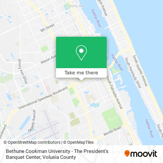 Bethune Cookman University - The President's Banquet Center map