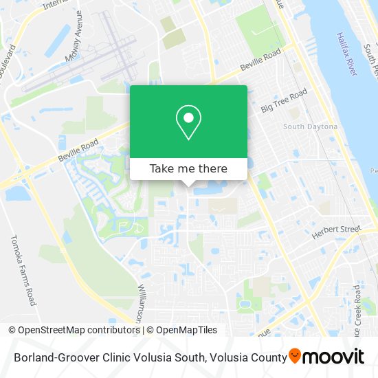 Mapa de Borland-Groover Clinic Volusia South