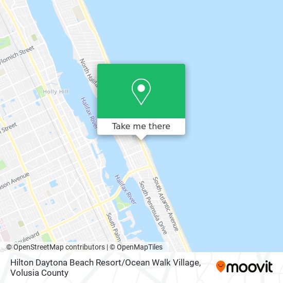 Mapa de Hilton Daytona Beach Resort / Ocean Walk Village