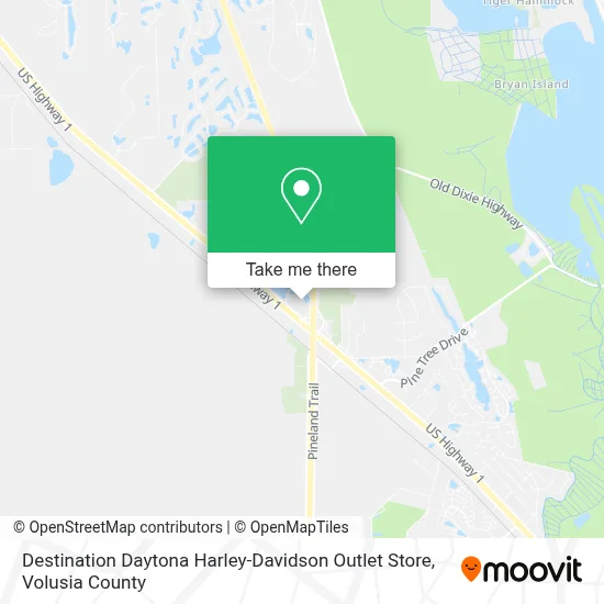 Destination Daytona Harley-Davidson Outlet Store map