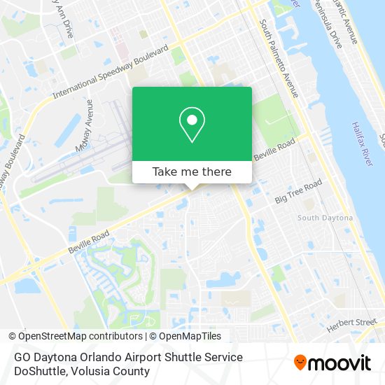 Mapa de GO Daytona Orlando Airport Shuttle Service  DoShuttle