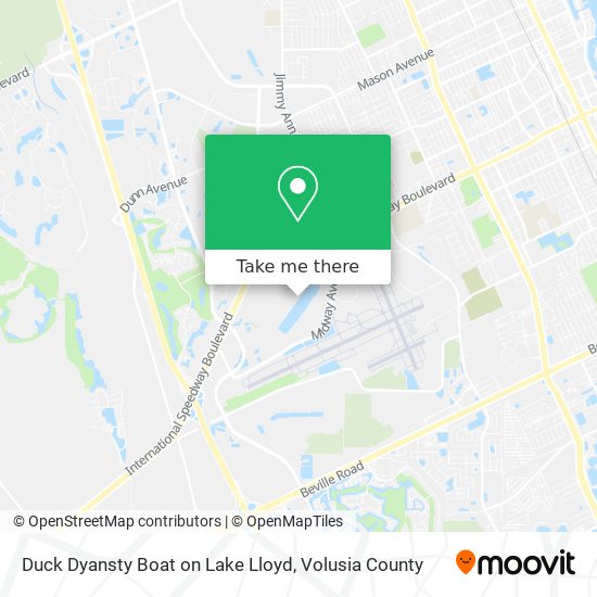 Duck Dyansty Boat on Lake Lloyd map