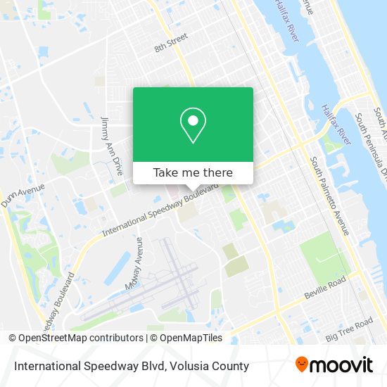 Mapa de International Speedway Blvd