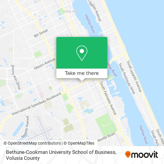 Mapa de Bethune-Cookman University School of Business