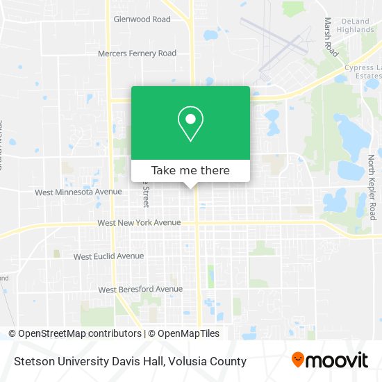 Mapa de Stetson University Davis Hall