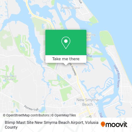 Blimp Mast Site New Smyrna Beach Airport map