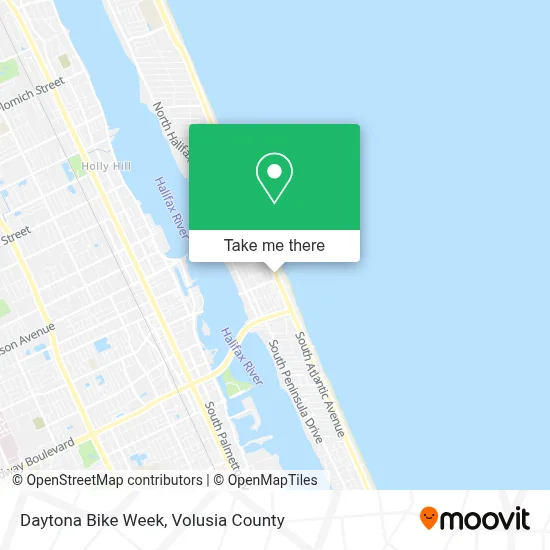 Daytona Bike Week map