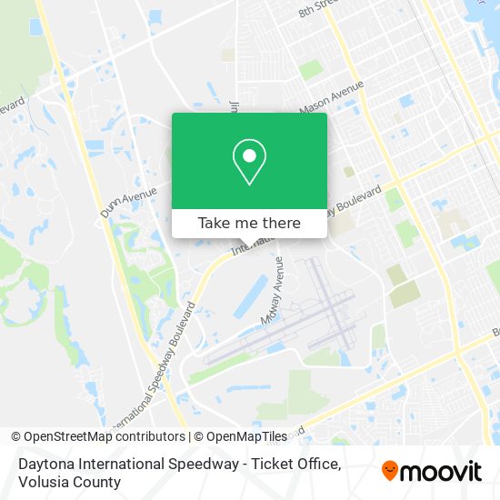 Daytona International Speedway - Ticket Office map