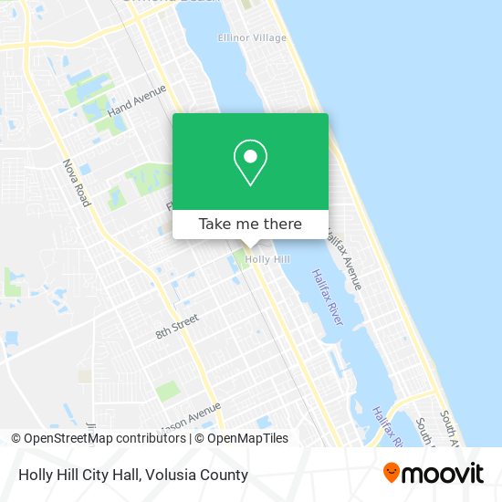 Holly Hill City Hall map