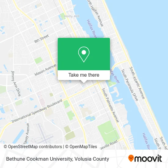 Bethune Cookman University map