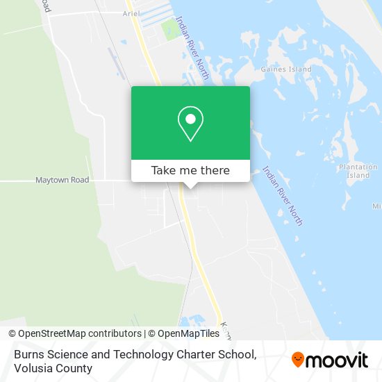 Mapa de Burns Science and Technology Charter School