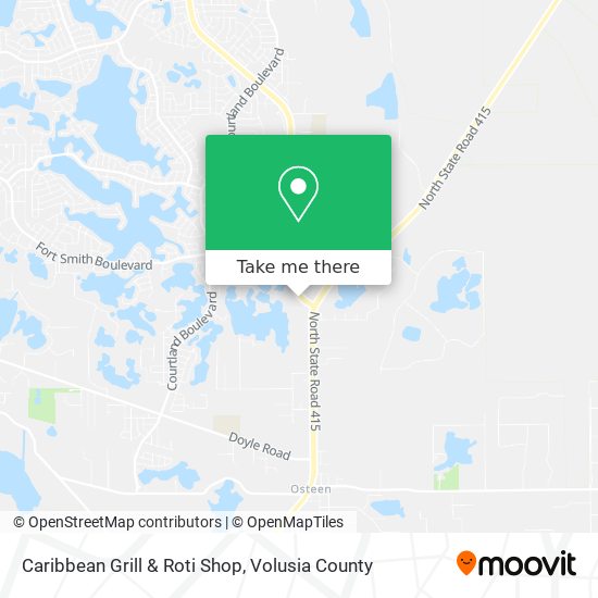 Mapa de Caribbean Grill & Roti Shop