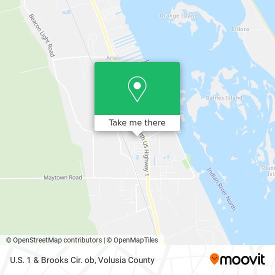 U.S. 1 & Brooks Cir. ob map