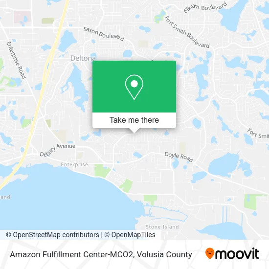 Amazon Fulfillment Center-MCO2 map